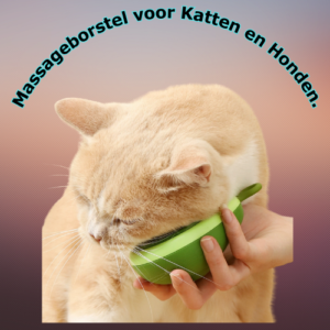 Massageborstel voor Katten en Honden.